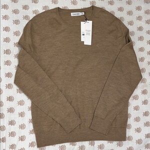 Calvin Klein Men's Tan Crewneck Sweater